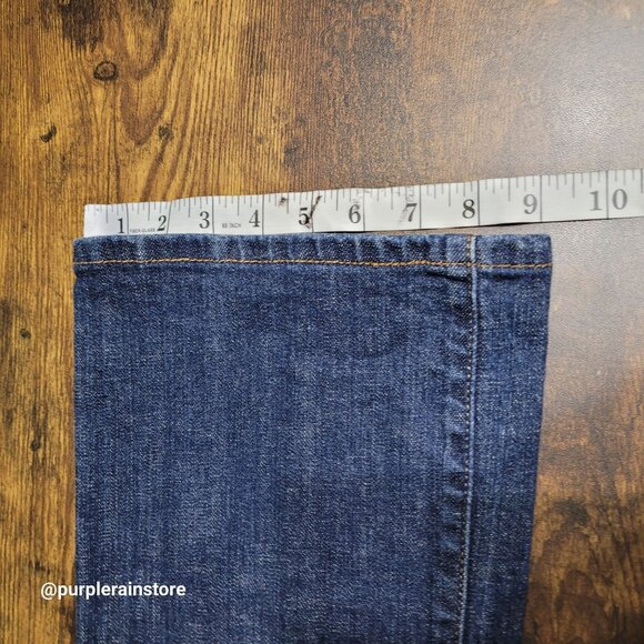 Vtg Levi's Jeans 12 Bootcut High Rise Medium Dark Wash Stretch Denim Western - Picture 10 of 12